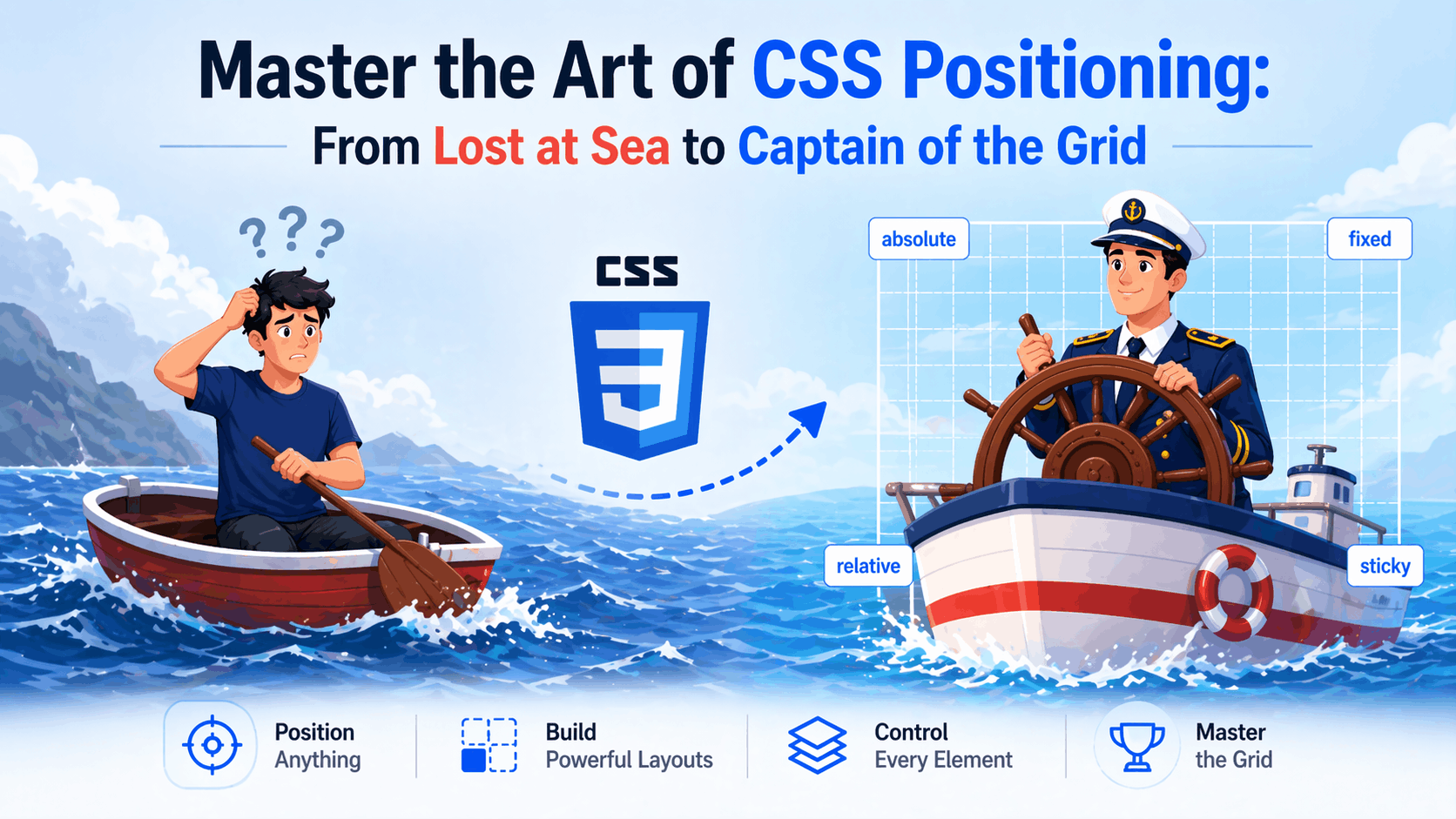 Master the Art of CSS Positioning: From Lost at Sea to Captain of the Grid
