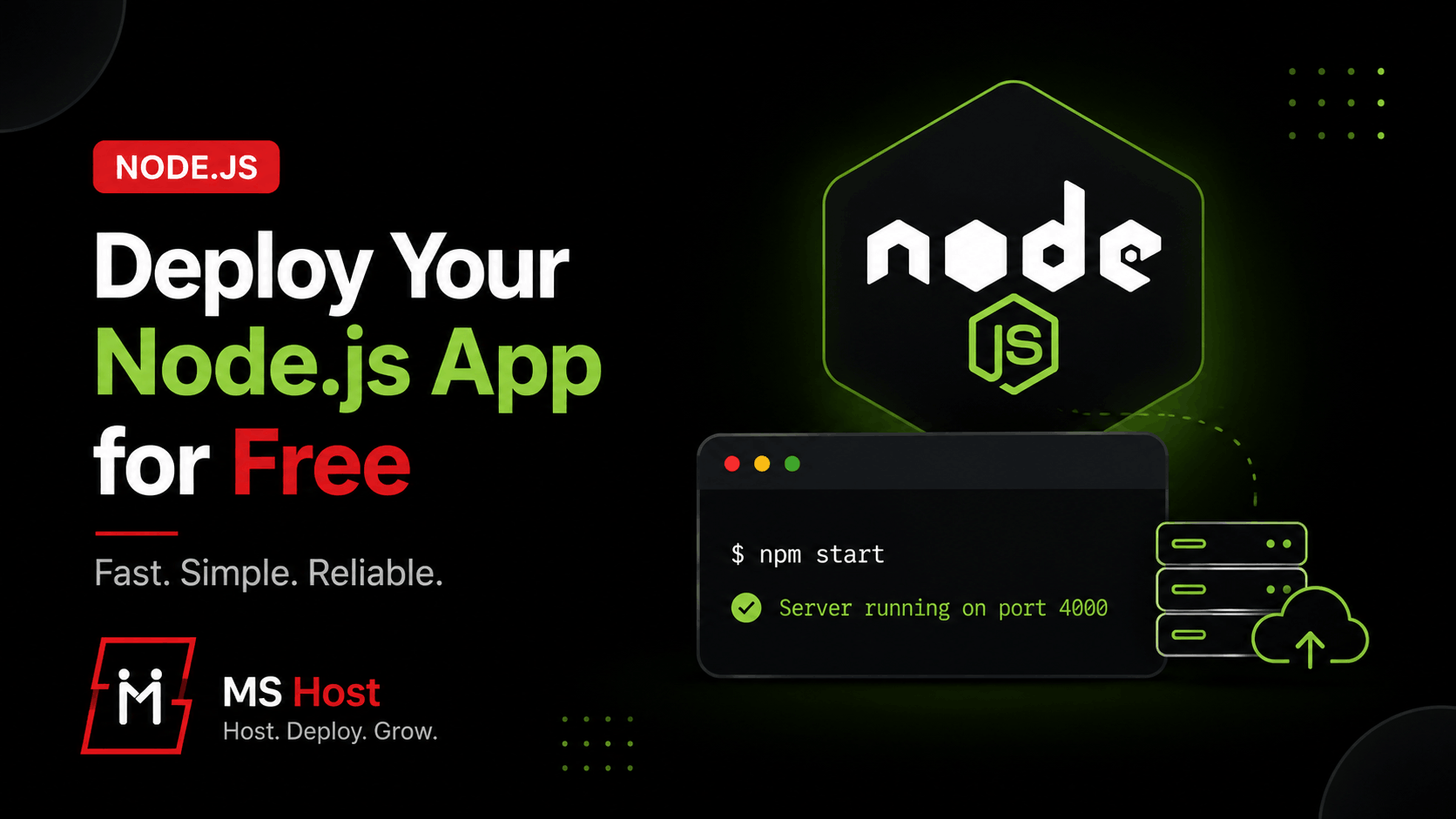 How to Deploy a Node.js Application for Free in 2026 (Complete Beginner's Guide)