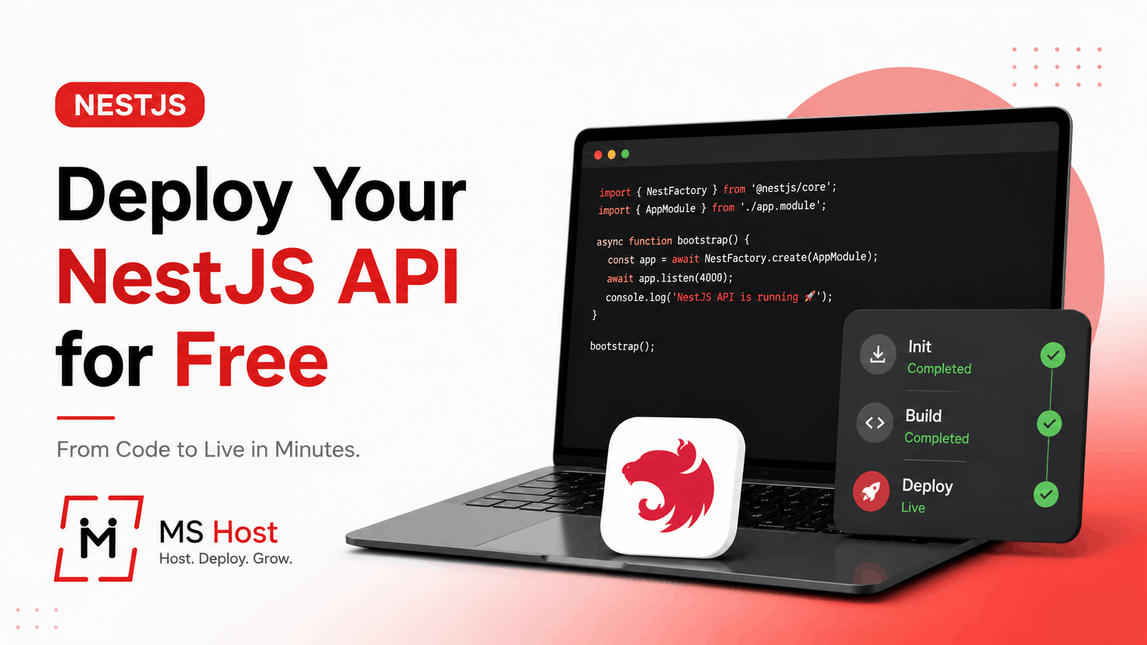 How to Deploy a NestJS Application for Free in 2026 (Complete Beginner's Guide)