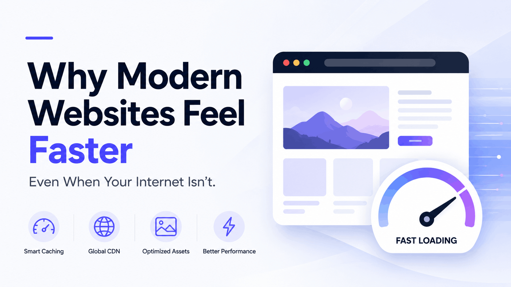Why Modern Websites Feel Faster Even When Your Internet Isn’t
