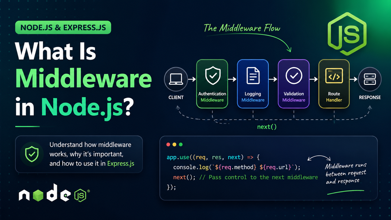 What Is Middleware in Node.js? A Complete Guide with Examples