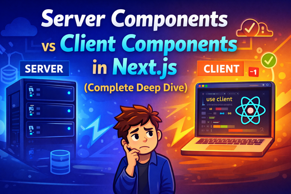 Server Components vs Client Components in Next.js (Complete Deep Dive)