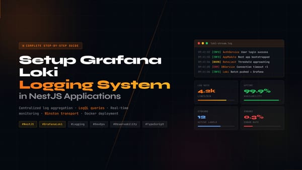How to Setup Grafana Loki Logging in NestJS (Complete Step-by-Step Guide)