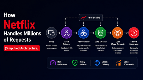 How Netflix Handles Millions of Requests (Simplified Architecture)