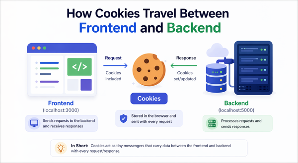 How Cookies Travel Between Frontend and Backend