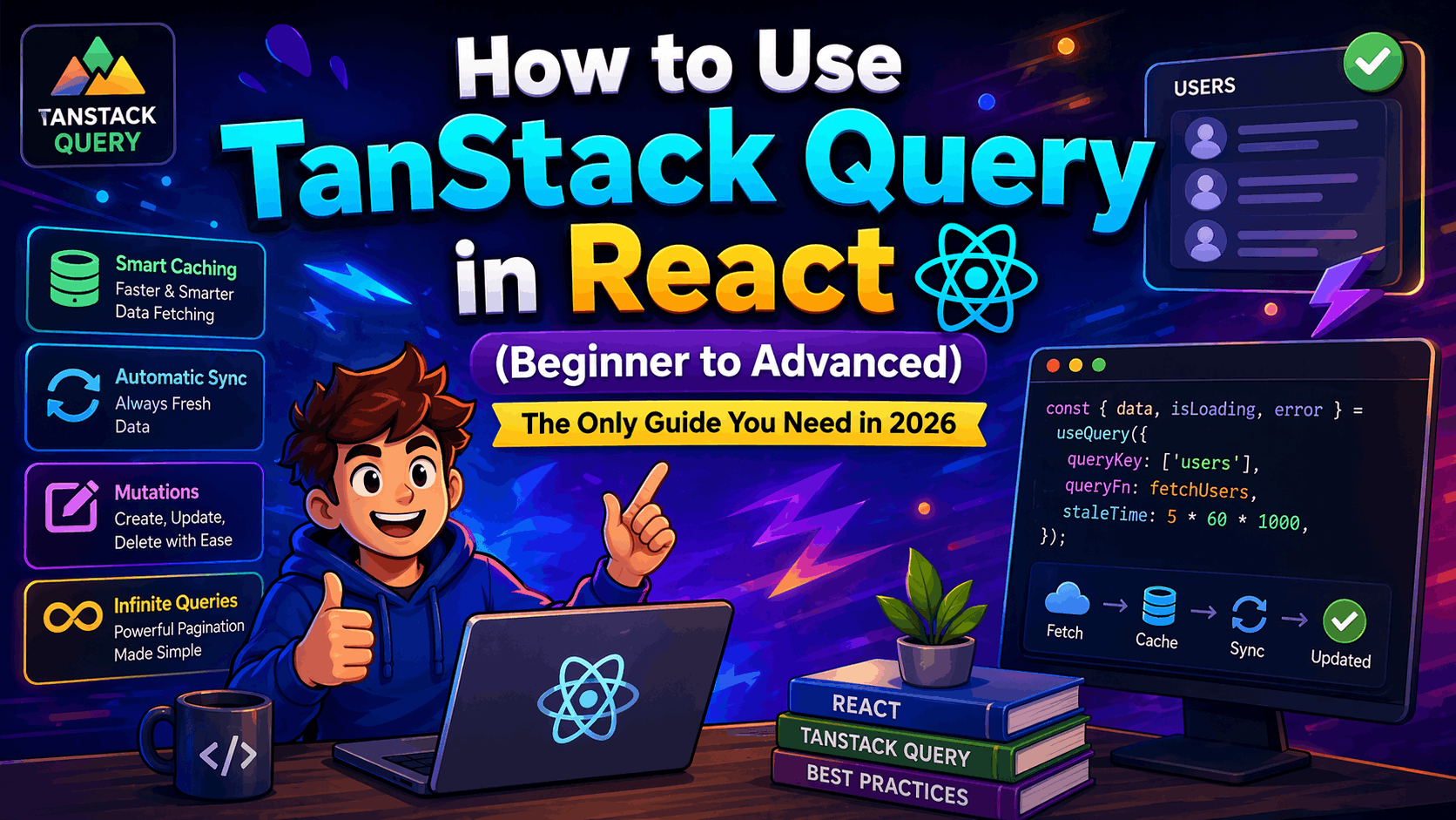 How to Use TanStack Query in React (Beginner to Advanced) – The Only Guide You Need in 2026