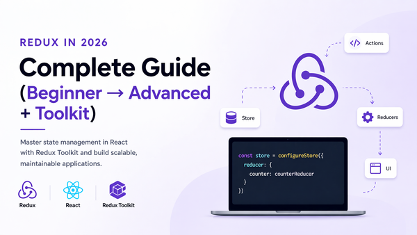Redux in 2026: Complete Guide (Beginner → Advanced + Toolkit)