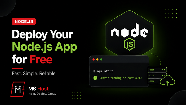 How to Deploy a Node.js Application for Free in 2026 (Complete Beginner's Guide)